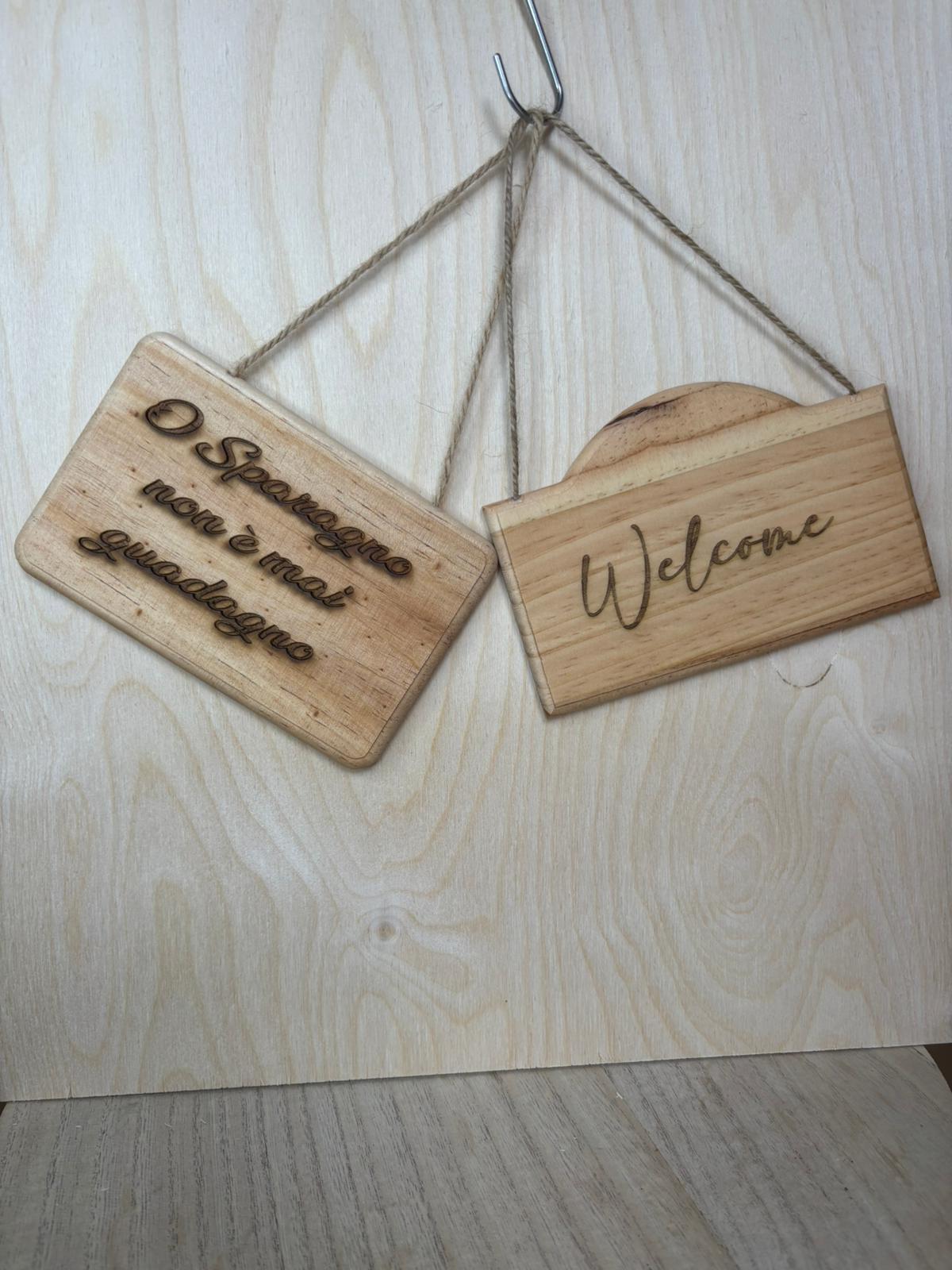 Targhette in Legno Personalizzabili - Scegli Il tuo Proverbio Preferito