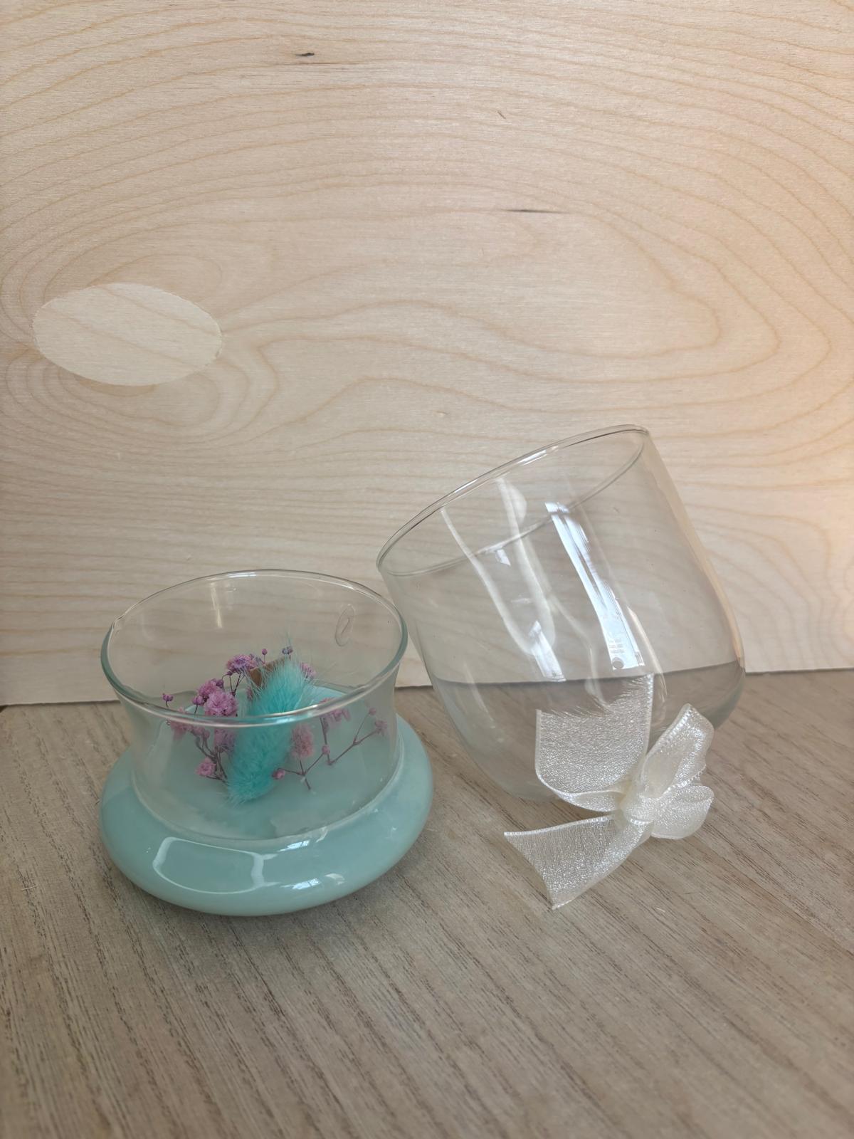 Campana di Vetro con Colata di Cera - Ottima per Bomboniere