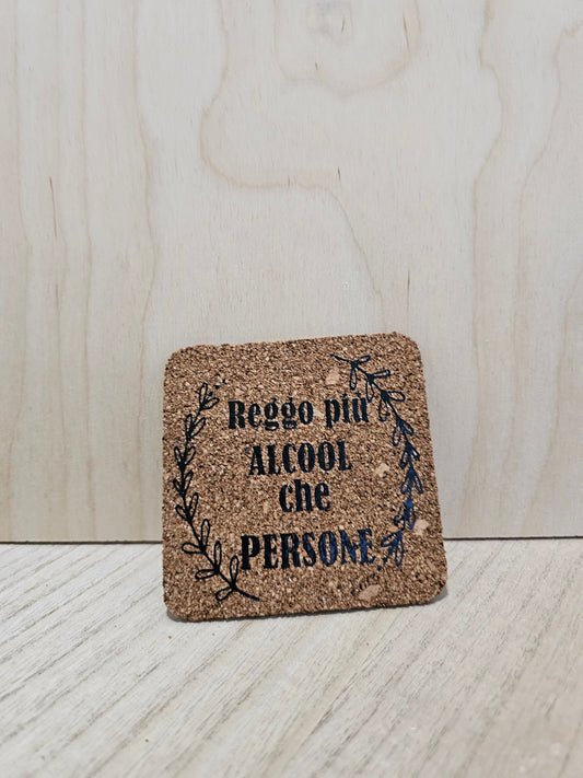 Sottobicchieri in Sughero Personalizzati - Aggiungi la Tua Frase