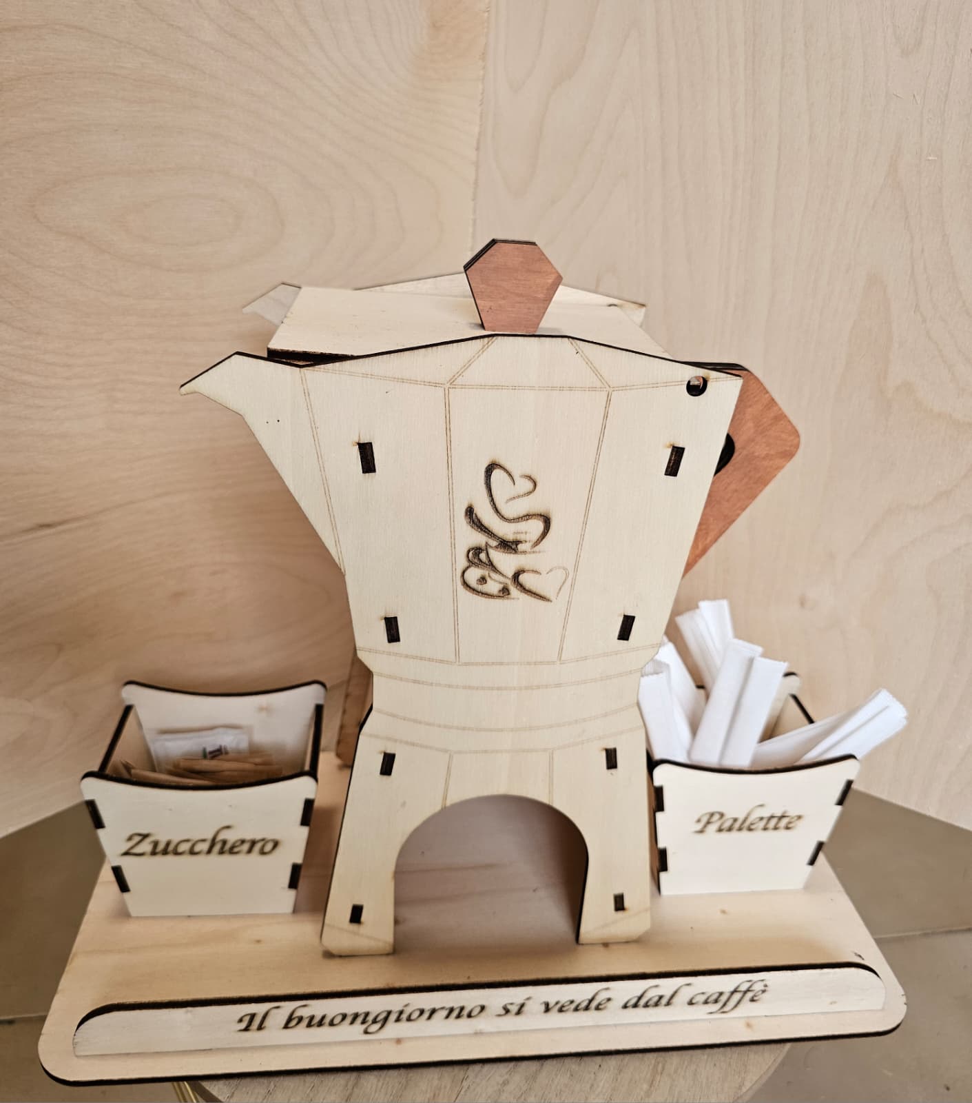 MOKONA - PortaCialde e Zucchero in Legno