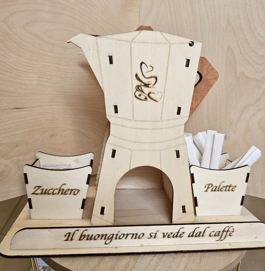 MOKONA - PortaCialde e Zucchero in Legno