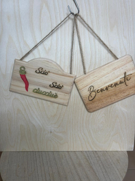 Targhette in Legno Personalizzabili - Scegli Il tuo Proverbio Preferito