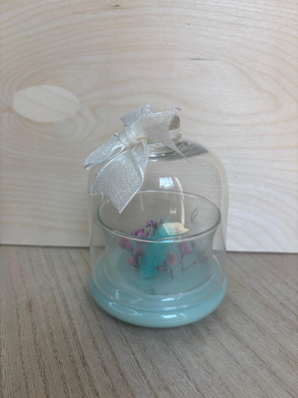 Campana di Vetro con Colata di Cera - Ottima per Bomboniere