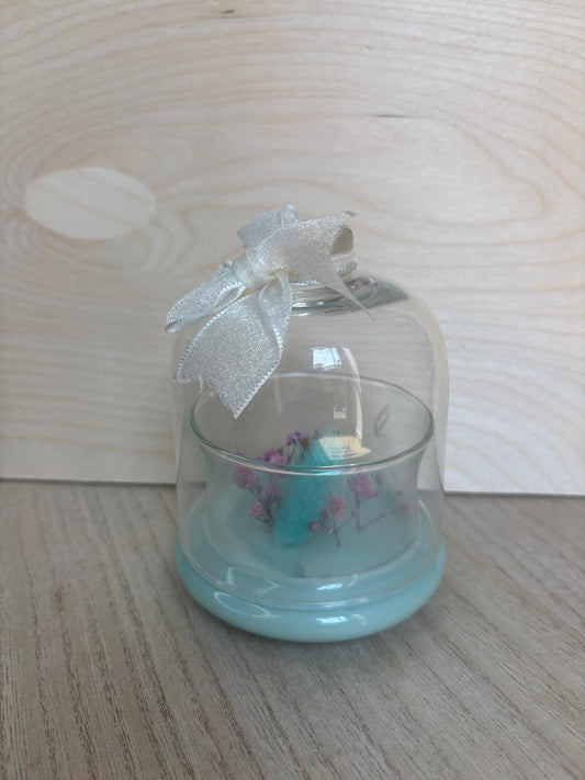 Campana di Vetro con Colata di Cera - Ottima per Bomboniere