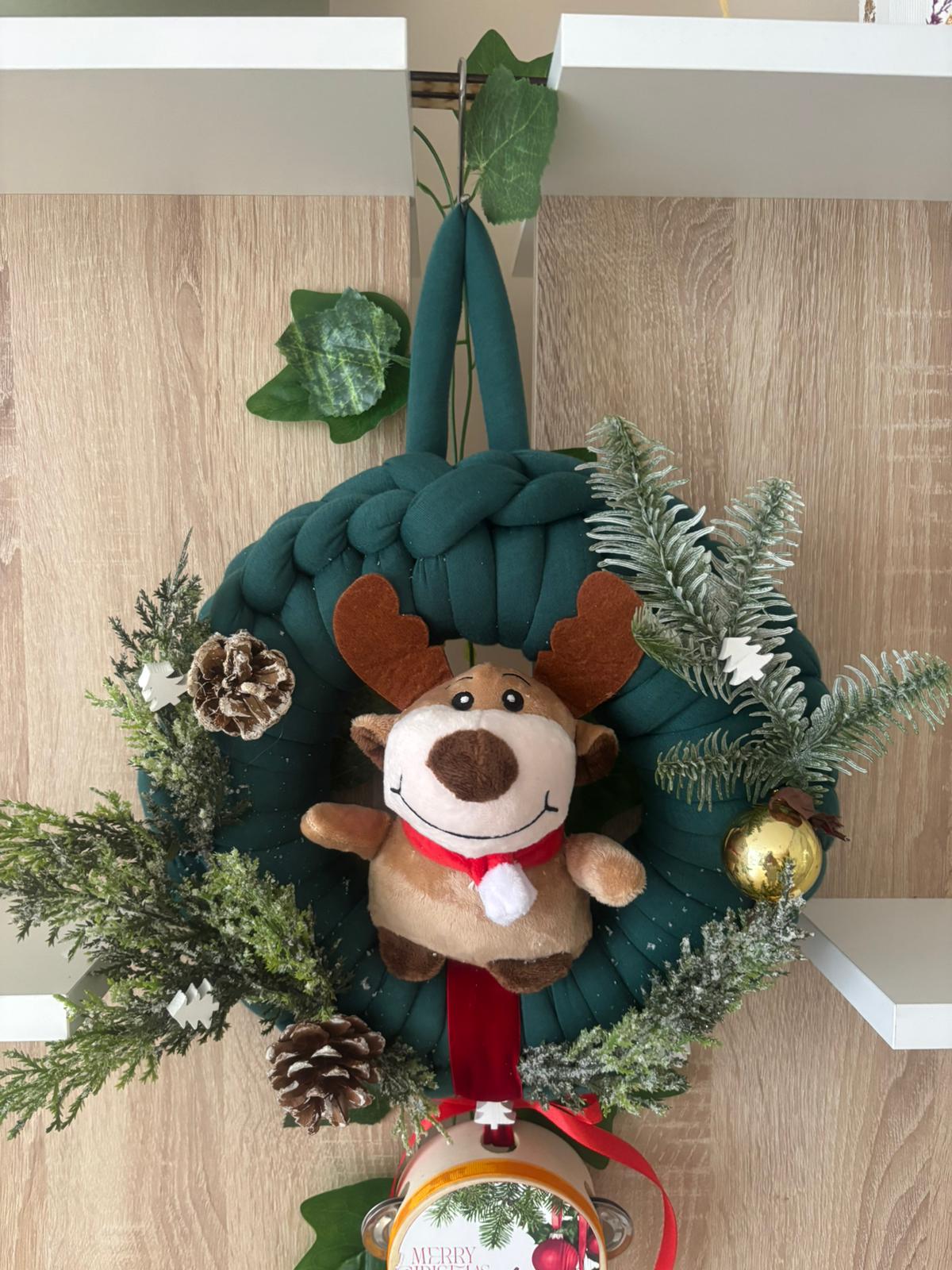 Ghirlanda Tamburella Natalizia - Personalizza il Tamburello con una frase